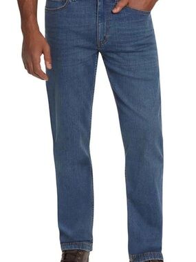 NEW Kirkland Signature Men's Straight-Leg Jeans in Blue Wash